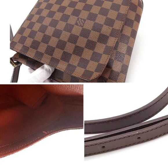 Louis Vuitton Damier Musette Salsa Long Shoulder Bag Ebene Gold Hardware - Picture 8 of 9